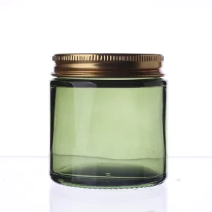 Green Glass Candle Jars 120ml 250ml Empty Round Containers for Candle Making