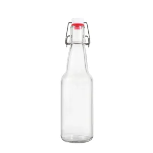 Handmade 750ml Glass Beverage Juice Bottle for Vodka, Whisky, and Brandy with Cap
