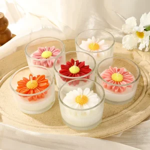 Handmade Aromatherapy Scented Candles in Glass Jars for Thanksgiving Diwali
