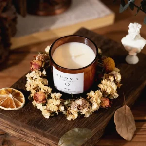 Handmade Glass Jar Scented Candle Plant Soy Wax Aromatherapy Home Decor Wedding Christmas Holiday Gift Creative Arrangement
