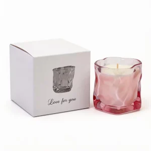 Handmade Non-Toxic Personalised Soy Wax Candle Private Label Glass Jar