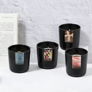 Handmade Scented Candle in Glass Jar for Home Decoration