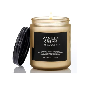 Handmade Soy Wax Aromatherapy Candle Glass Jar Slow Burning