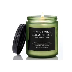 Handmade Soy Wax Aromatherapy Candle Glass Jar Slow Burning