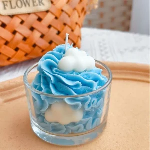 Handmade Soy Wax Scented Candle in Glass Jar, 60-Hour Burn Time