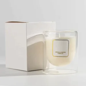 Handmade Soy Wax Scented Candles in Glass Jar Gift Box for Father’s Day Thanksgiving Diwali