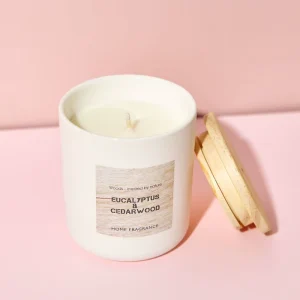 Handmade White Glass Jar Scented Candle 40-60 Hours Natural Soy Wax