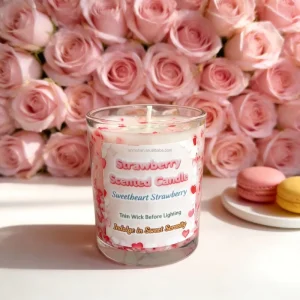 Happy Birthday Candles for Women and Best Friends Natural Soy Wax Glass Jar Vanilla Scented Gift Box