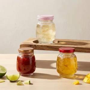 Heat-Resistant Clear Glass Canister for Bird’s Nest Honey Granola and Oatmeal