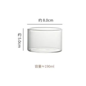 Heat-Resistant Glass Candle Container 200ml for Candle Making