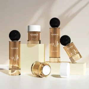Heavy-Base Matte Glass Skincare Bottles and Cream Jars with Pump, Ball Lid, and Box Set