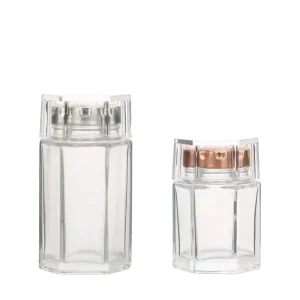 Hexagon Glass Honey Jar with Lid 75ml 140ml 4oz for Spice, Jelly, Jam, and Sauce