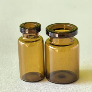 Heyu 20ml Clear USP Type I Neutral Borosilicate Glass Threaded Pharmaceutical Grade Screw Vial Easy pull Cap Customizable Silk