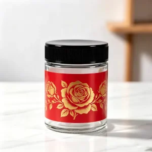 High Borosilicate Clear Glass Storage Jars with Black Screw Lids, Food Grade