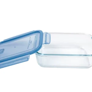 High Borosilicate Glass Food Storage Containers Microwave Safe Airtight Leakproof Bento Lunch Box