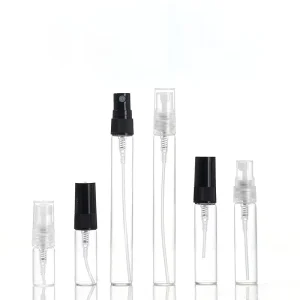 High-Borosilicate Glass Spray Bottles for Perfume and Skin Care Serum Samples Ultra-Fine Mist Portable 5ml 10ml