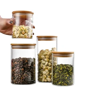 High Borosilicate Glass Tea Cup with Bamboo Lid
