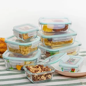 High Borosilicate Lunch Box Traditional Modern Design Glass Food Container for Kitchen Back School Mother’s Day Essentials