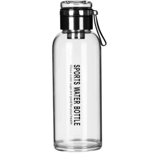 High Borosilicate Transparent Large Capacity Glass Water Cup Anti-Scald Tea Water Bottle Outdoor Portable Drinkware
