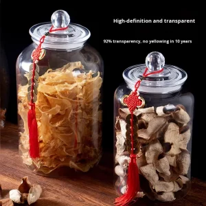 High End Eco friendly Recyclable Plastic PET 1L Shatter Resistant Food Storage Container