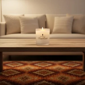 High End round Heat Resistant Reusable Glass Candle glass jar with Lid