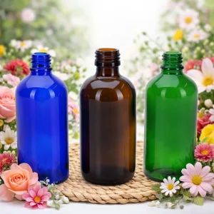 High Flint Glass Bottles 10ml 30ml 50ml 100ml with Plastic Cap for Essential Oils and Cosmetics