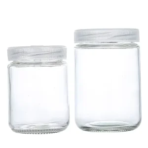 High-Pressure Autoclave Empty Heat-Resistant Glass Tissue Culture Jar for Seedling Plants with PP Plastic Lid