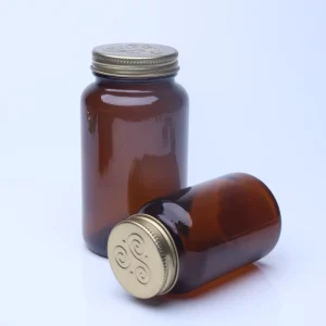 High Quality 120ml 150ml 200ml Empty Matte Glass Pill Bottle Vitamin Pills Bottle with Cap Amber Capsule Supplement Glass Bottle