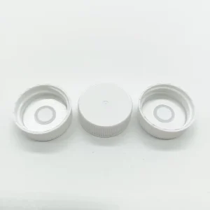 High Quality 38 410 White PP Plastic Flip Top Cap Vented Non Spill Black Lid Pilfer Proof for Glass Bottles Packaging
