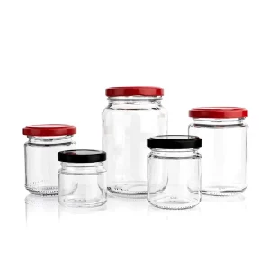 High Quality 500ml Black Cap Canning Honey Jar Glass Mason Jar With Lid for Food Storage