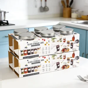 High Quality Canning Jar 100Ml 200Ml 230Ml 300Ml330ml400ml 500Ml650ml730ml Pickle Glass Mason Jar With Lids