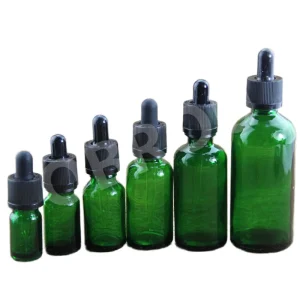 High Quality Cuticle Oil Serum Lotion Beard Spray Cosmetic Packaging Blue Green clear Amber Essential Hair Glass Bottle Dropper