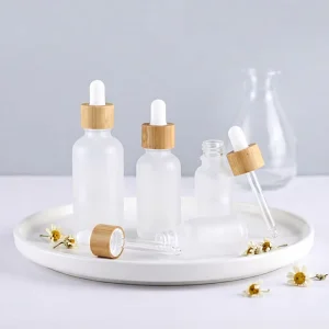 High Quality Cylindrical Empty Glass Dropper for Skin Care Serum Essential Oil & Cosmetic Skincare