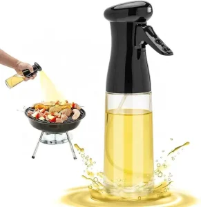 High Quality Eco friendly Recyclable Glass Kitchen Olive Oil Sprayer Bottle 210ml for Cooking BBQ Picnic