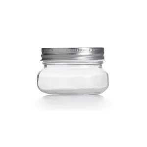 High Quality Empty Glass Mason Jar Customized for Food Storage Honey Nuts Jam
