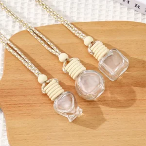 High Quality Hanging Oil 8ml Bottle Round Sealed Leak Proof Car Perfume Bottle
