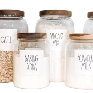 High Quality High Borosilicate air Tight Food Glass Large Jar Storage Containers with Lids