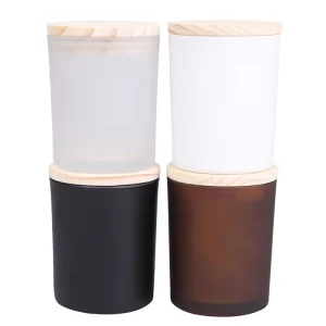 High Quality Luxury Glass Candle Jars for Candle Making Candle Container With Lids