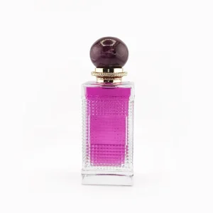 High Quality Luxury Popular Square Glass Perfume & Cosmetic Bottles 50ml 100ml Refillable