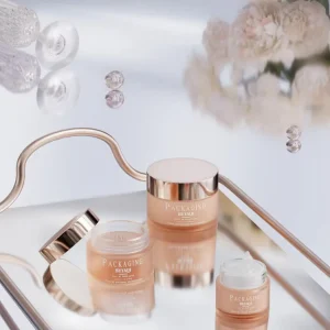 High Quality Luxury Skin Care Packaging Glass Jars for Eye Cream & Cosmetics Custom Color Silk Screen Printed 5g 100g Capacities
