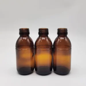 High Quality Medicine 125 ML Empty Syrup Glass Bottle for Medical Drinks Cosmetic