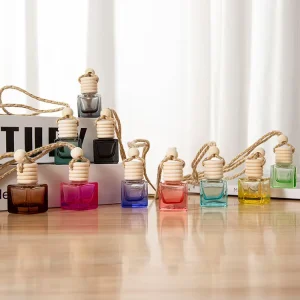 High Quality Mini Air Freshener Empty Glass Diffuser Perfume Bottle Colorful Perfume Bottle