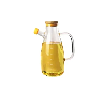 High Temperature Resistant High Borosilicate Glass Oil Pot with Scale