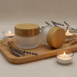 High-Transparency Round Glass Cosmetic Jar