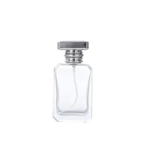 High White Glass Perfume Bottle 30 Ml 50 Ml 100 Ml with Aluminum Sprayer Perfume Bottle