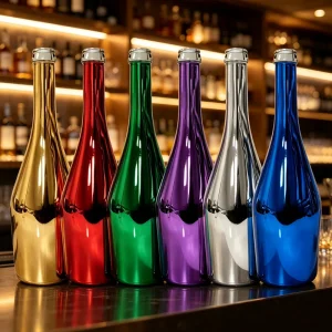 High end High Quality High Grade Customized Different Sizes 500ml 750ml Glass Bottle for Wine Gin Liquor Bordeaux Rum Factory