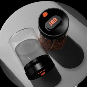 High quality Borosilicate Glass Round Jars Vacuum sealed Food Storage Containers Stackable Custom logo Printing