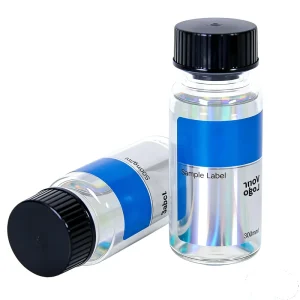 Holographic Security Texture Labels Custom 3ml Vial Tamper-Evident Adhesive Stickers for Supplements