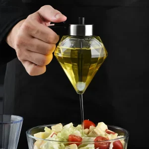 Honey Distributor diamond Oil Pot Kitchen Explosive sealed Leak proof Base Special for Soy Sauce Vinegar Bottles