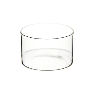 Hot Multifunctional Glass Jar Disposable Salad Bowl Sauce Dish for Ice Cream Cake Candle DIY Cylinder Glass Container with Lid